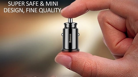 Mini Dual USB Car Charger For Mobile Phone Tablet GPS 3.1A Fast Charger