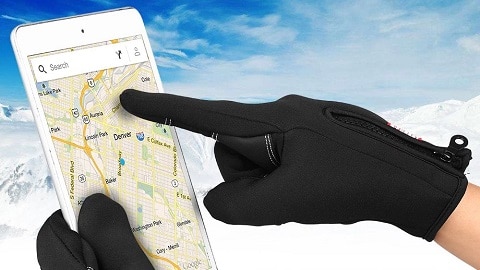 Winter Leather Gloves & Mittens Driving TouchScreen Gloves