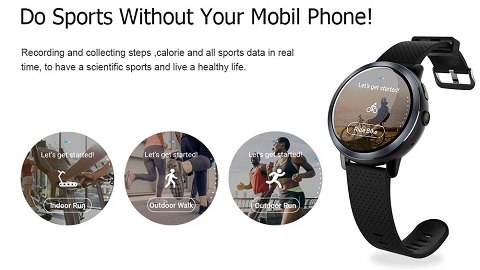LEMFO LEM8 Smart Watch Men Watch (LTE 4G -2GB 16GB)
