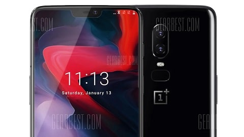 OnePlus 6 4G Phablet 3300mAh International Version - MIDNIGHT BLACK
