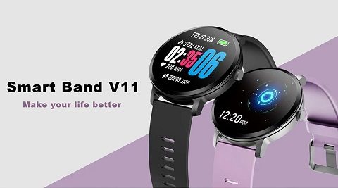 V11 Smart Watch (Sport Track Heart Rate Blood Pressure Sleep Monitor)