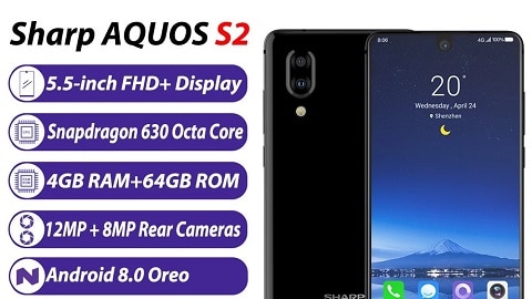 Global Version Sharp AQUOS S2 C10 Mobile Phone