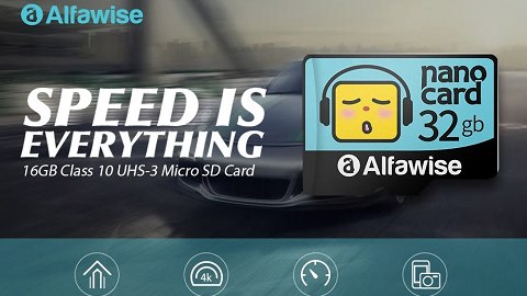 Alfawise High Speed High Capacity Waterproof Micro SD Card - Multi 32G