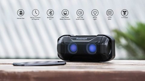 Tronsmart Element Blaze Bluetooth Speaker IPX6 Water-Resistant Superior Bass LED Lights