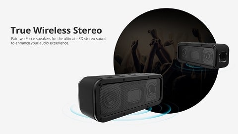 Tronsmart Force SoundPulse™ 40W Bluetooth Speaker IPX7 TWS & NFC 15 Hours Playtime