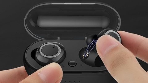 SQ-W1 Bluetooth 5.0 TWS Earphones 3D Stereo Wireless Earbuds with Charging Box