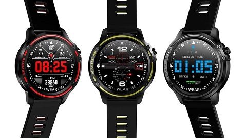 Microwear L8 IP68 Waterproof Smart Watch with 1.2-inch 240*240-pixel Display Screen