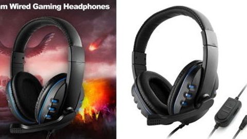 3.5mm Wired Gaming Headphones Over Ear Game Headset