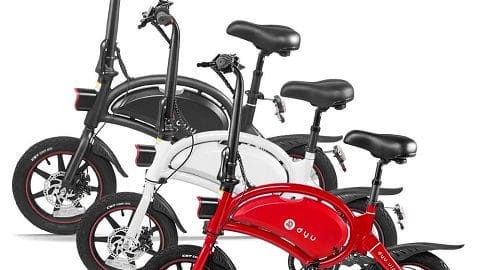 DYU D3+14 Inch Folding Power Assist Electric Bicycle
