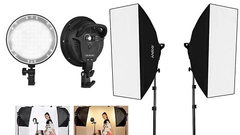 Andoer Studio Photography Softbox LED Light Kit