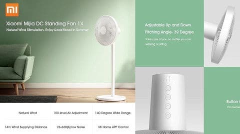 Xiaomi Mijia DC Standing Fan 1X (έξυπνος ανεμιστήρας)