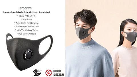 Xiaomi Smartmi Face Mask μαζί με 50 φίλτρα