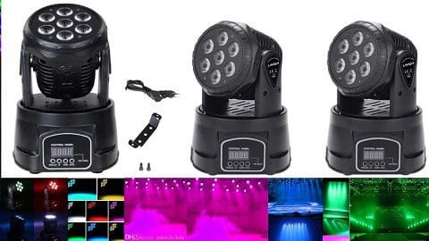 Lixada DMX512 Mini Head Moving Stage Light