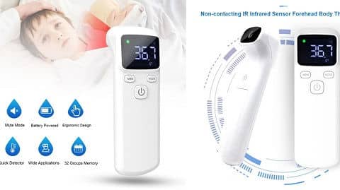 Non-contacting Touchless IR Infrared Sensor Forehead Body Thermometer