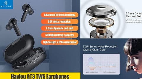 Haylou GT3 TWS In-Ear Earphones with Touch Control