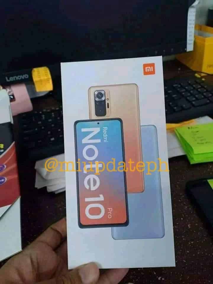Leaked Photo of Redmi Note 10 Pro