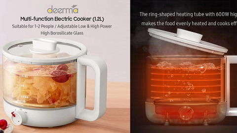 Deerma Electric Cooker 1.2L 600W (Multi-function)