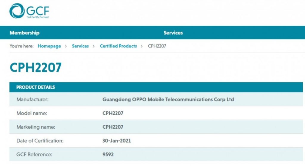 Oppo Reno5 Pro+ Global Certification