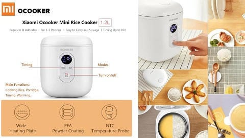 Qcooker Mini Rice Cooker 1.2L (βραστήρας για ρύζι)