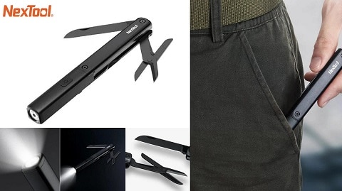 Youpin NEXTOOL Multifunctional Pen Tools 3-IN-1 Flashlight Knife
