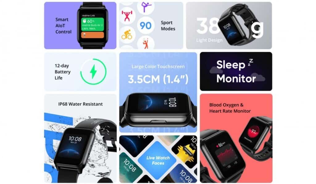 Realme Watch 2 Specs