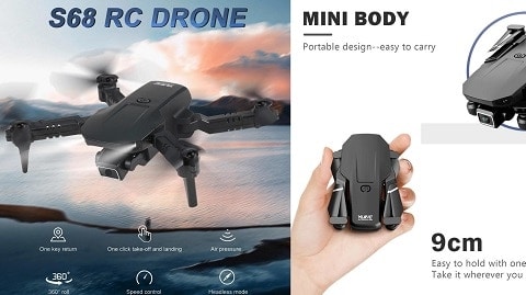 S68 Wifi FPV 4K Camera RC Drone Folding Quadcopter Toy (Drone παιχνίδι)