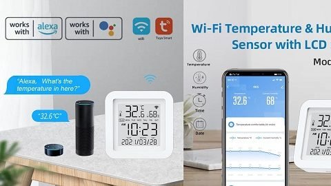 Tuya WiFi LCD Display Screen (USB Power Supplys Intellgient Sensors)