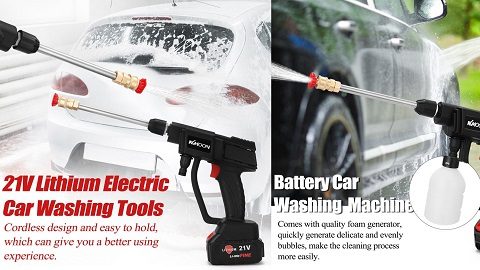 KKmoon 21V Cordless Portable Car Washing Tools (πλυστικό πίεσης)