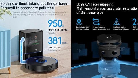 Viomi S9 Robot Vacuum Sweeping Mopping Robotic Cleaner
