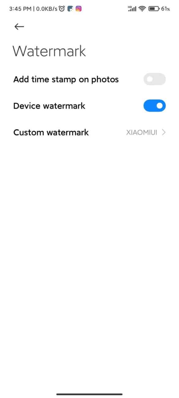 Ρυθμίσεις για το Watermark