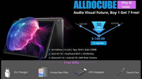 ALLDOCUBE iPlay 40 Tablet PC 10,4 ιντσών (4G LTE) + 6 δωράκια