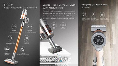 Shunzao Z11 Max Cordless Vacuum Cleaner