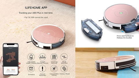 ILIFE A80 Plus Robot Vacuum Cleaner 2 In 1 (2 τεμάχια)