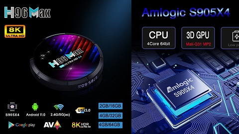 H96 Max X4 4GB/32GB Amlogic S905X4 TV Box