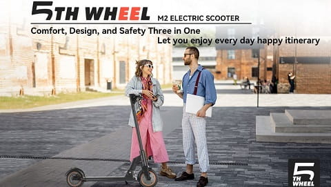 5TH WHEEL M2 Electric Scooter 8.5 Inch Honeycomb Tires (350W Motor)