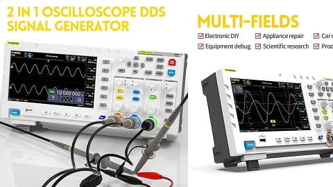 FNIRSI 1014D Oscilloscope 2 in 1 (Παλμογράφος + Γεννήτρια DDS σήματος)