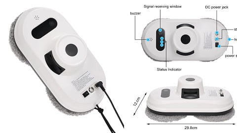 Electric Window Cleaning Robot (Automatic Glass Vacuum Cleaner)