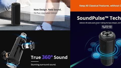 Tronsmart T6 Plus Upgraded Edition (Bluetooth 5.0 & 40W) Speaker