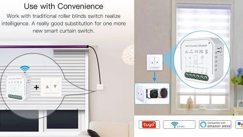 6 Pcs Tuya WiFi Intelligent Curtain Switch Module