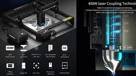 ATOMSTACK A20 Pro 20W with Air Assist Accessory