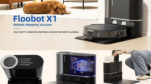 Proscenic X1 Robot Vacuum Cleaner with Self-Empty Base