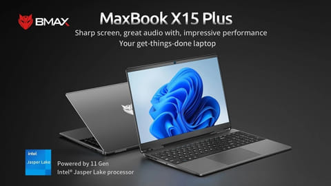 BMAX X15 Plus 15.6'' 1080P Laptop (Intel Jasper Lake N5095, 12GB DDR4 512GB SSD Windows 11)
