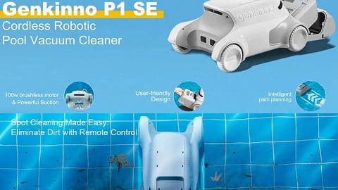Genkinno P1 SE Cordless (Αυτόματη σκούπα για πισίνες)