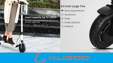 KUGOO S3 Folding Electric Scooter 8 Inch Tire (350W Motor Max Speed 25Km/h)