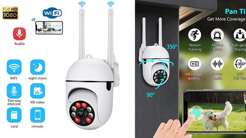1080P HD Home Smart Security Camera (Night Vision & Motion Detection)