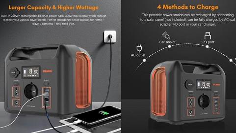 DLNRG PD320 Portable Power Station (External Battery 320Wh/12.8V)