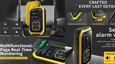 Multifunctional Nuclear Radiation Detector (Real Time Monitoring)