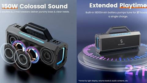 SOUNARC K1 Karaoke Party Speaker (150W Output)