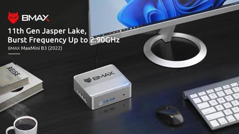BMAX B3 Mini PC Intel Jasper Lake 5095 (16GB DDR4 512GB SSD)