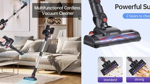 2 in 1 Cordless Vacuum Cleaner Rechargeable Stick Vacuum